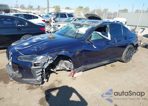 2022 BMW M3 Competition xDrive z USA, uszkodzony, nr VIN WBS43AY00NFM14007